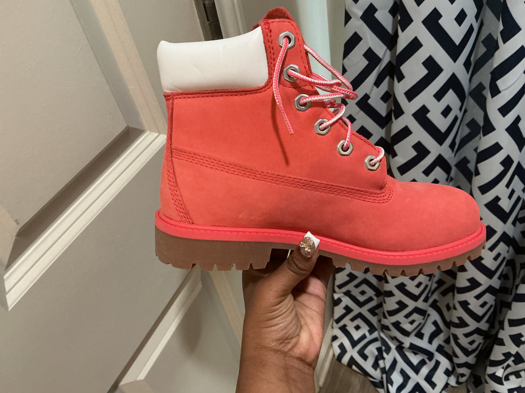 Pink  Timberland boots