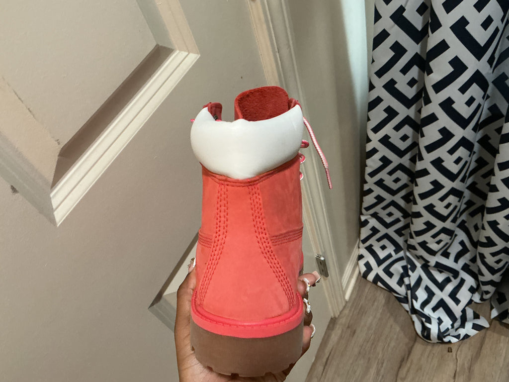 Pink  Timberland boots