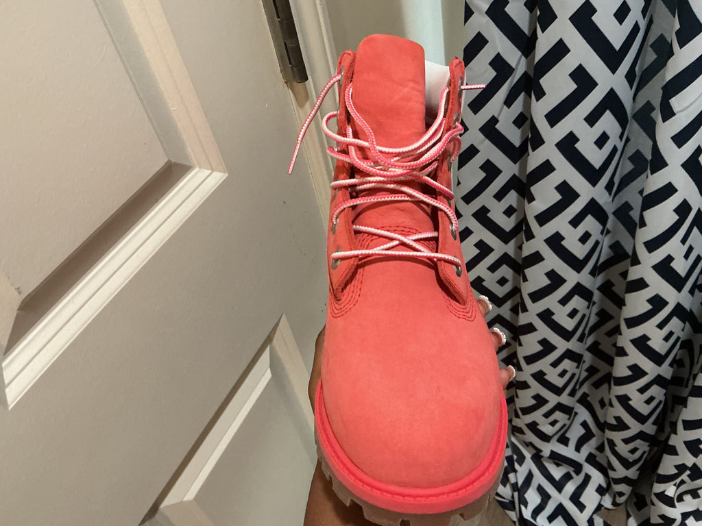 Pink  Timberland boots